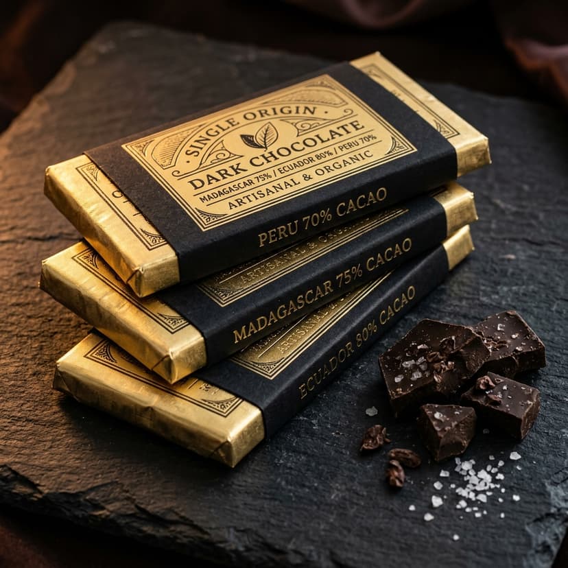 Artisanal Dark Chocolate & Sea Salt Tasting Flight