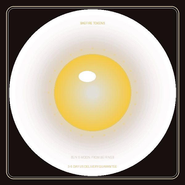 Sun & Moon Celestial Promise Band Pair