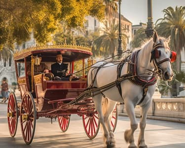 Passeio de Carruagem Puxada por Cavalos